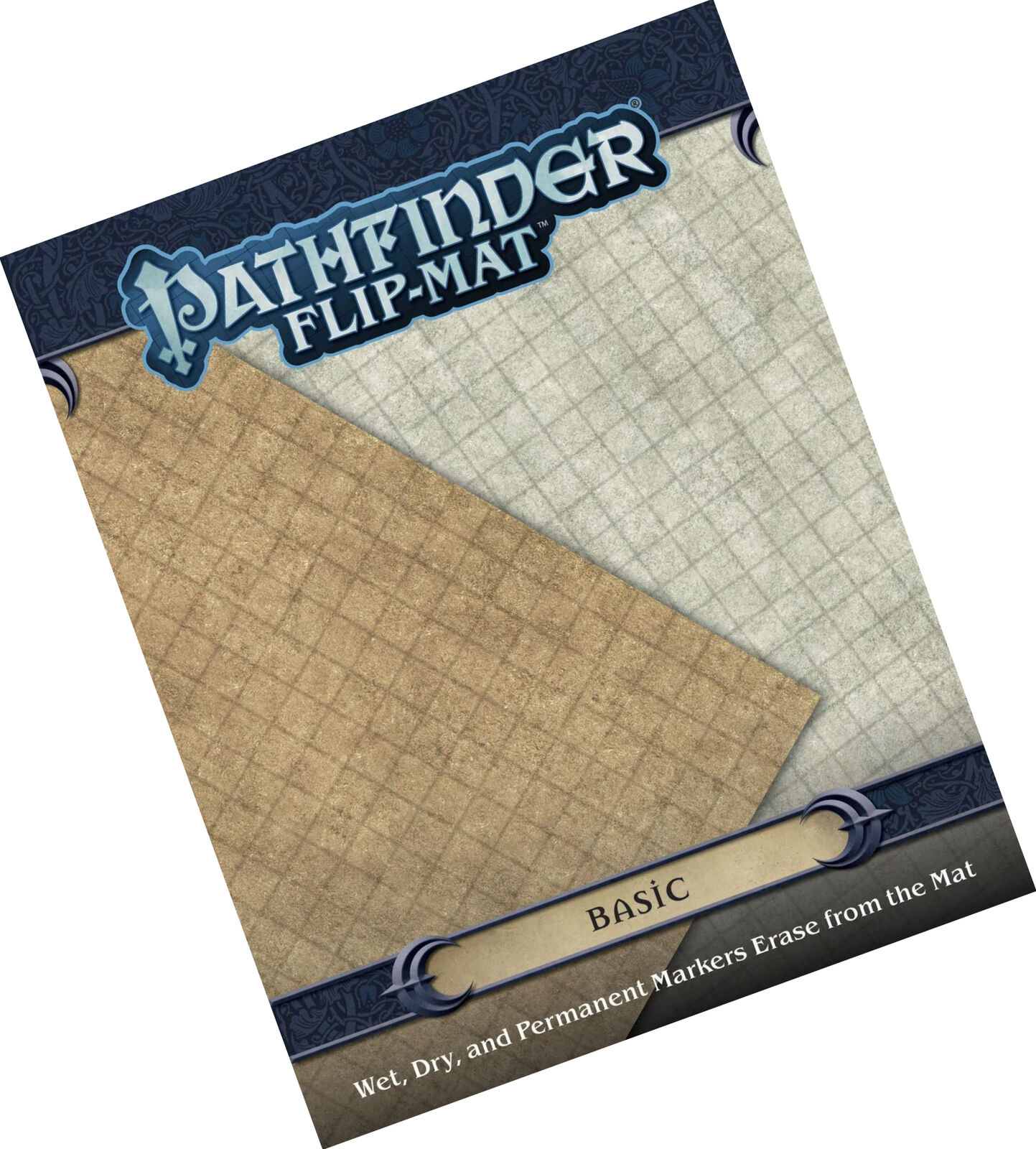 Pathfinder Flip-Mat Basic Terrain Multi-Pack – Tappetino Riutilizzabile Per Giochi Di Ruolo, Scenari Prati, Pietra, Strada E Acqua, Multiuso